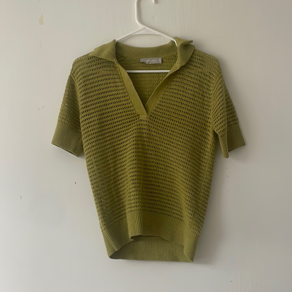 Everlane green polo
